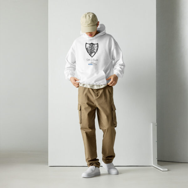 Sudadera capucha mapa escudo unisex - Imagen 2