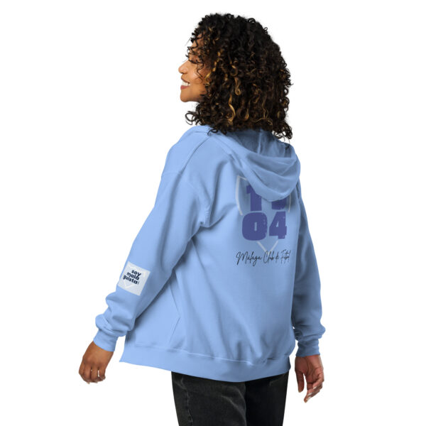 Sudadera Málaga CF 1904 unisex con capucha y cremallera - Imagen 7