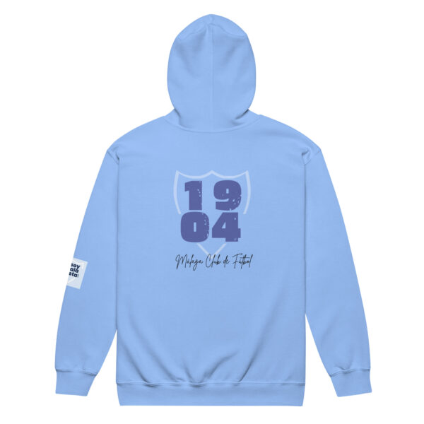 Sudadera Málaga CF 1904 unisex con capucha y cremallera - Imagen 10
