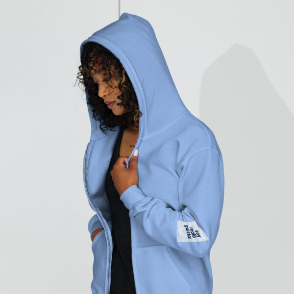Sudadera Málaga CF 1904 unisex con capucha y cremallera - Imagen 2