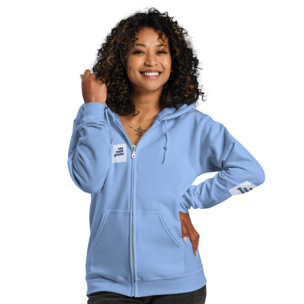 Sudadera Málaga CF 1904 unisex con capucha y cremallera - Imagen 3